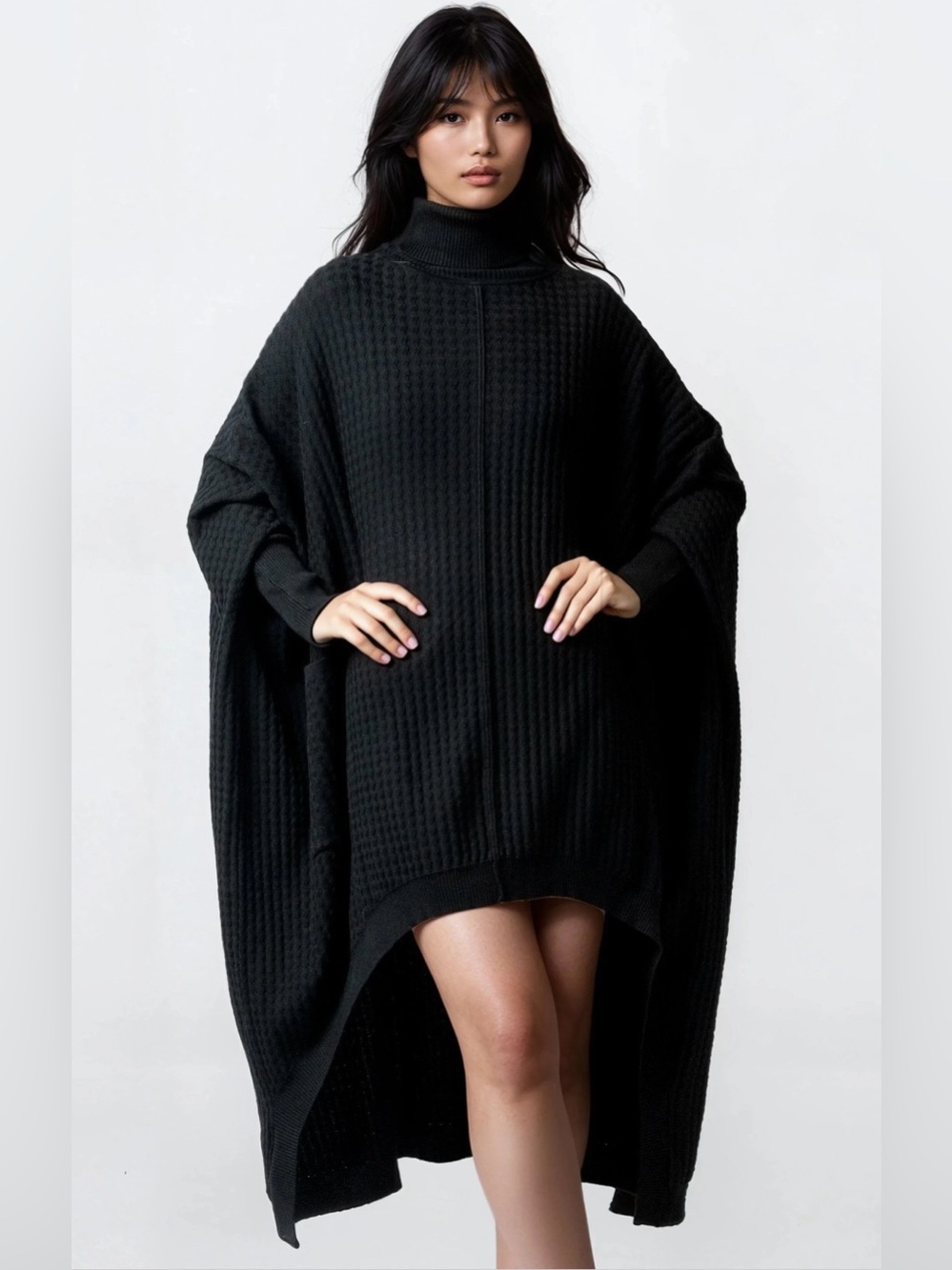 Kate Hewko HIGH LOW ZIGZAG TUNIC SWEATER Dress